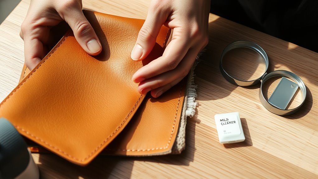 identify leather type safely