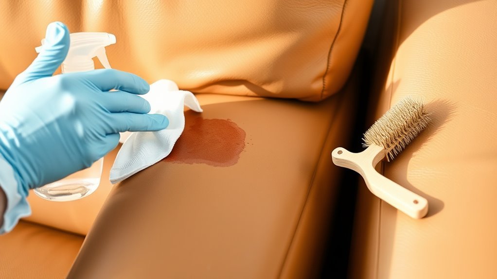 immediate urine stain cleanup steps