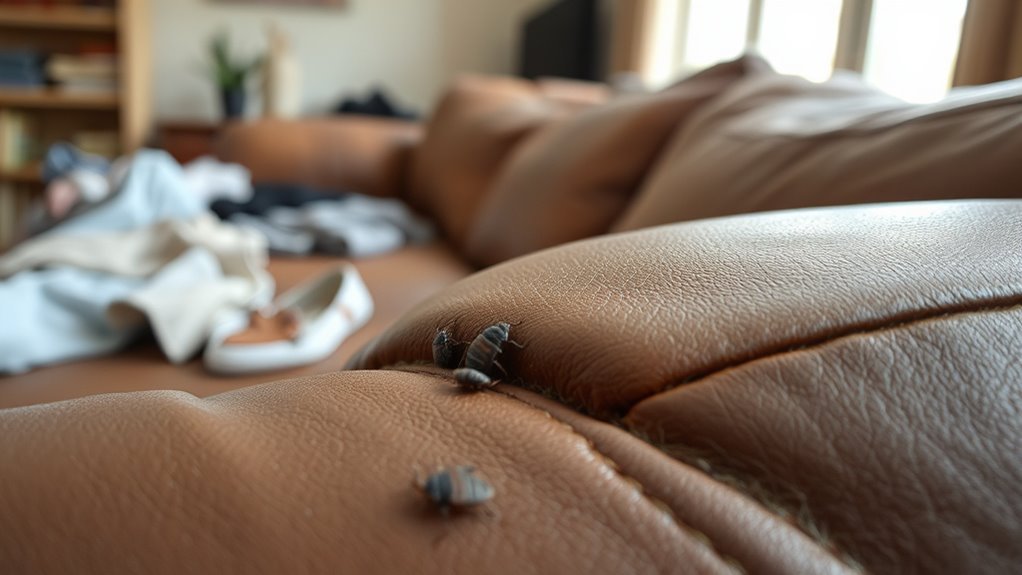 infestation through clothing and crevices