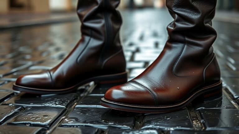 leather boots rain compatibility