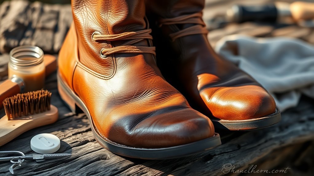 leather boots soften gradually