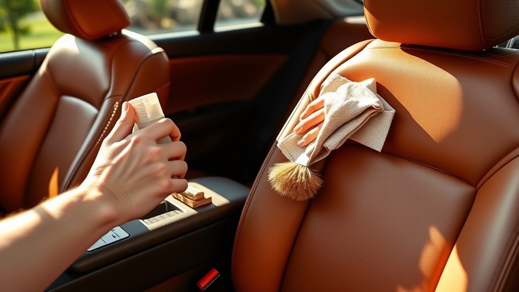 leather car seat cleaning tips