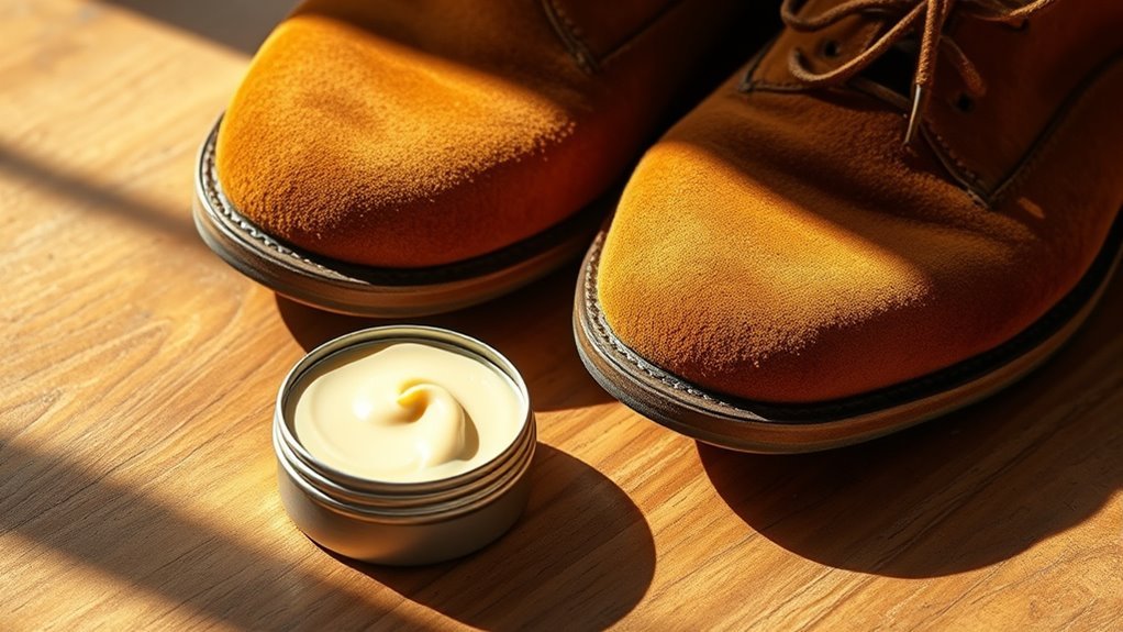 leather conditioner on suede