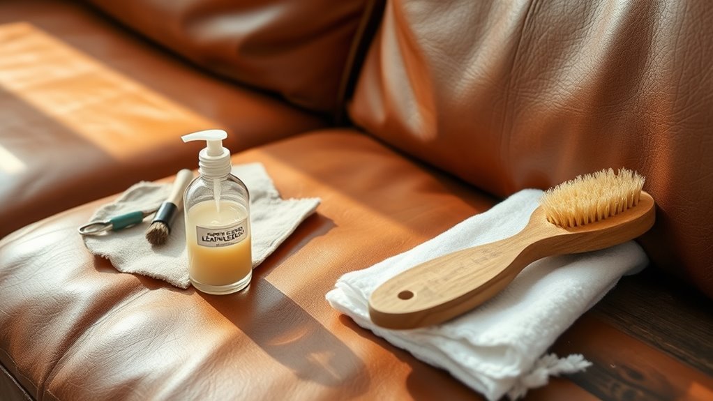 leather couch cleaning essentials