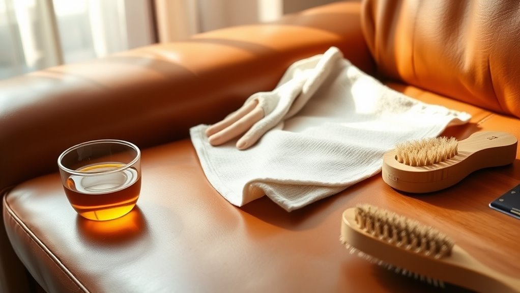 leather couch cleaning methods