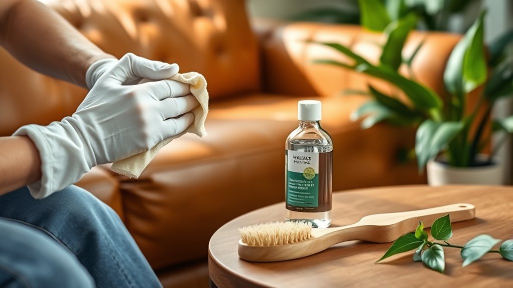 leather couch cleaning methods