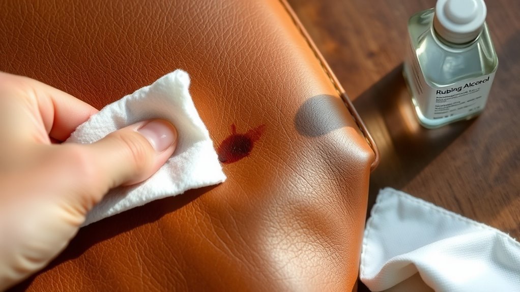 leather ink stain removal