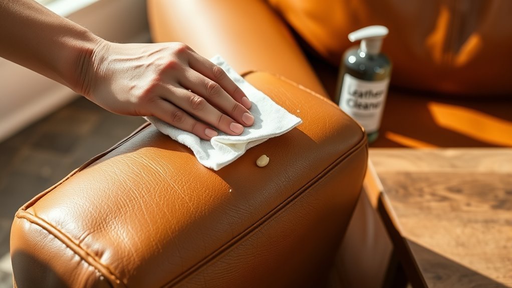 leather ink stain removal