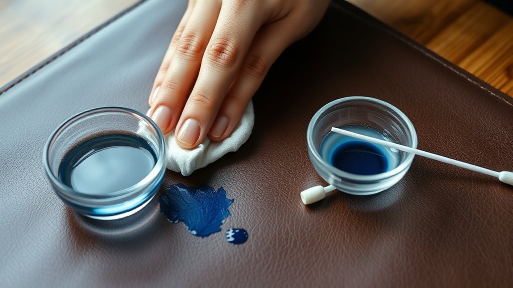 leather ink stain removal