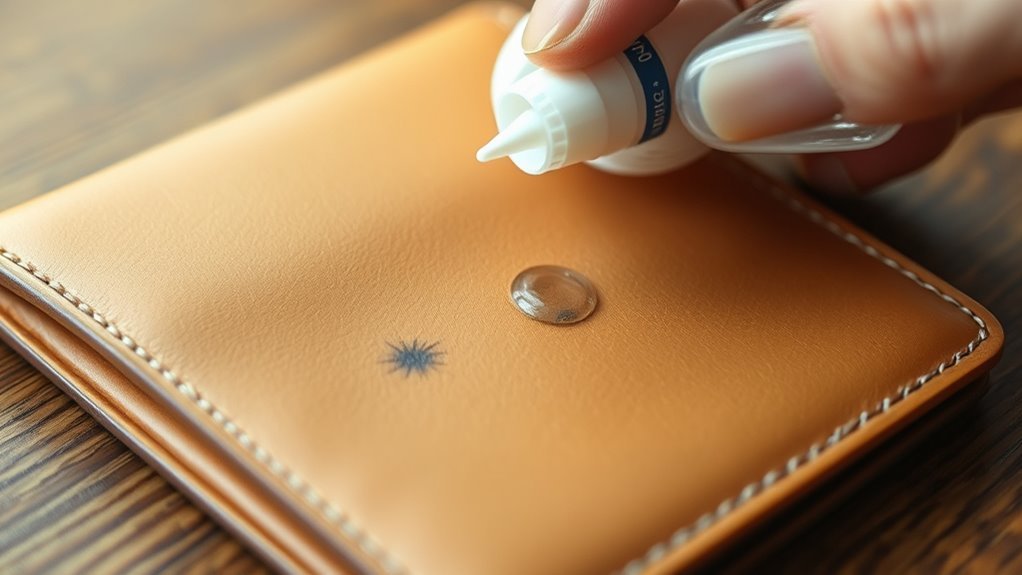 leather pen stain removal