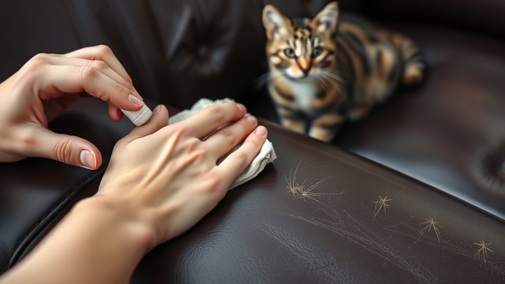 leather repair for scratched furniture