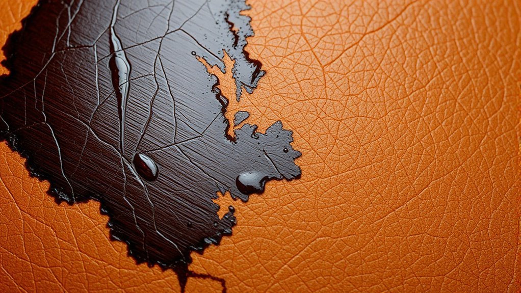 leather s uneven stain absorption