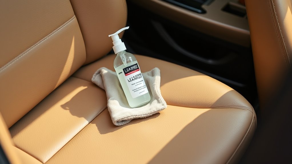 leather seat cleaning process
