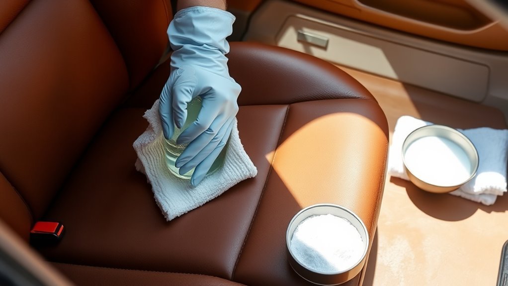 leather seat odor removal