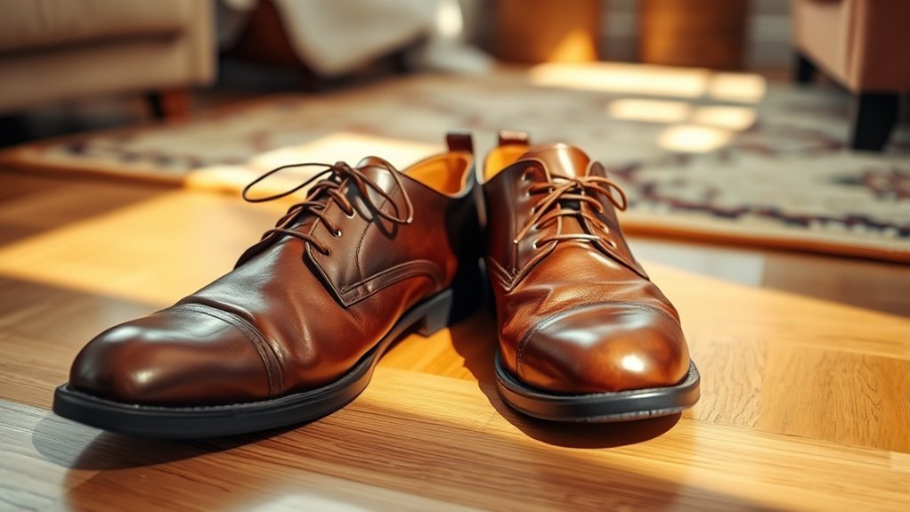 leather shoes break in