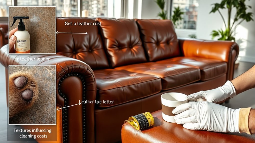 leather sofa cleaning costs