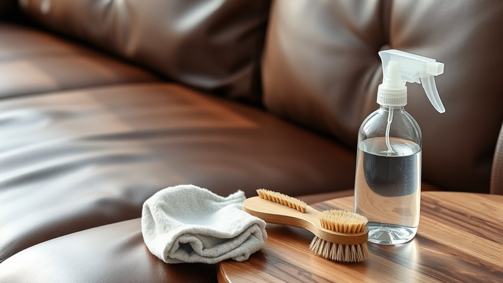 leather sofa cleaning essentials