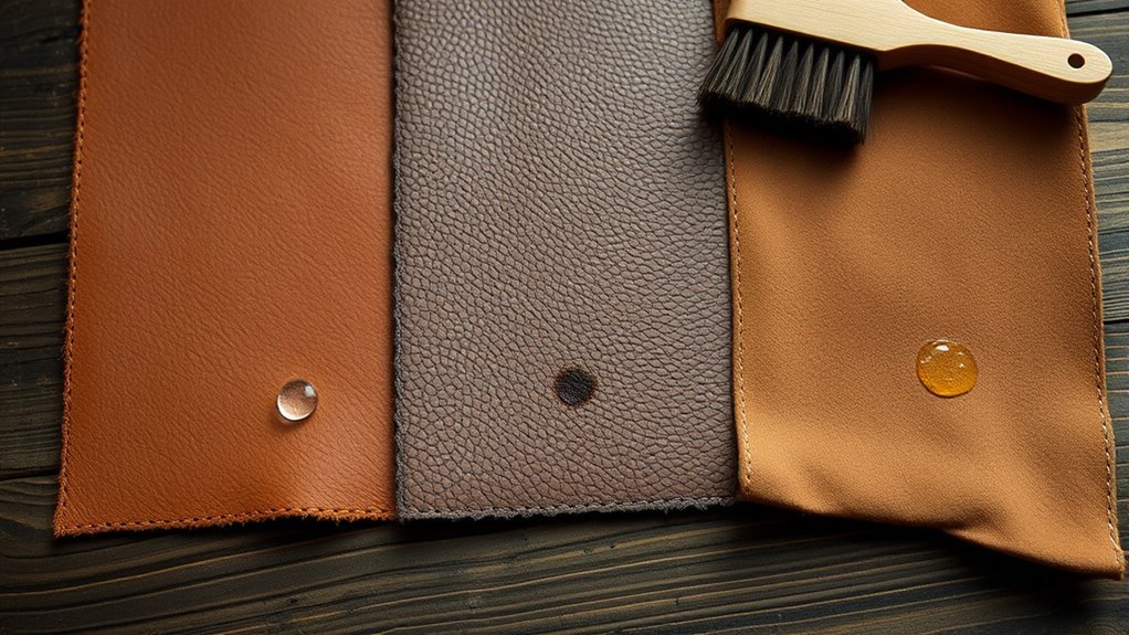 leather type and finish