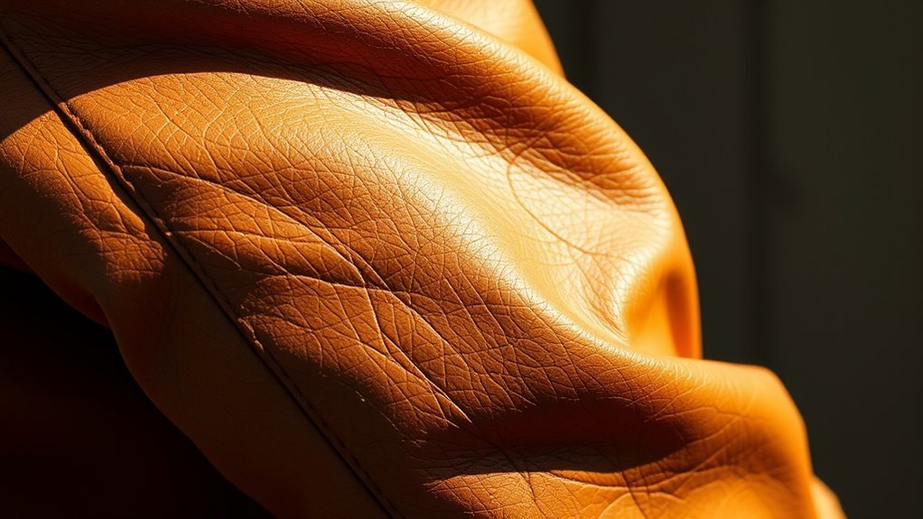 leather type influences wrinkle appearance