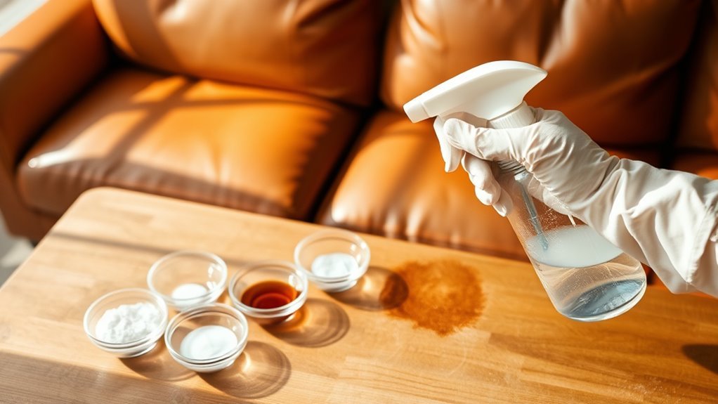 leather urine odor removal