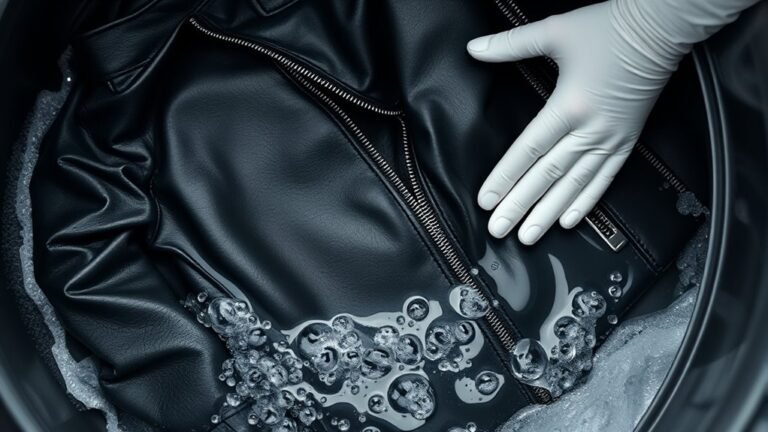 machine wash leather carefully