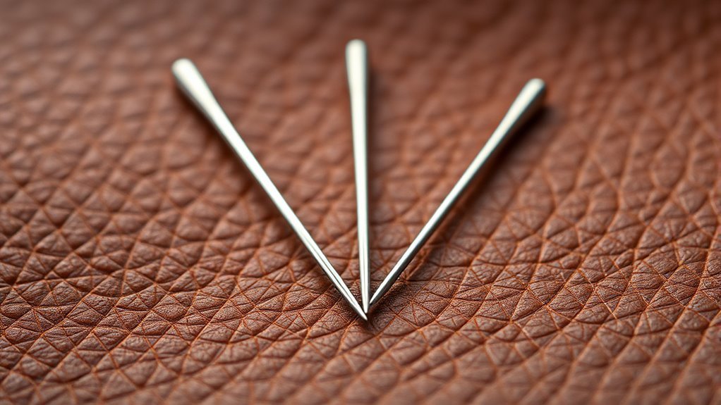 match needle to leather