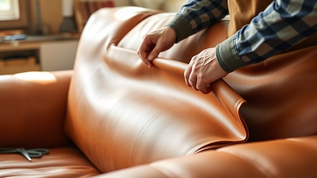 mid range leather couch upgrade