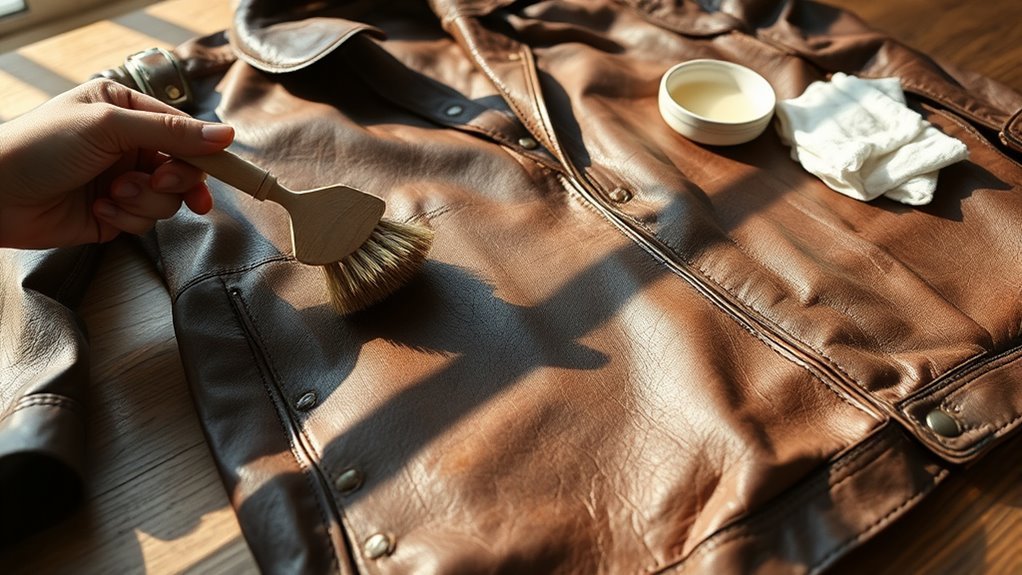 mould removal leather jacket