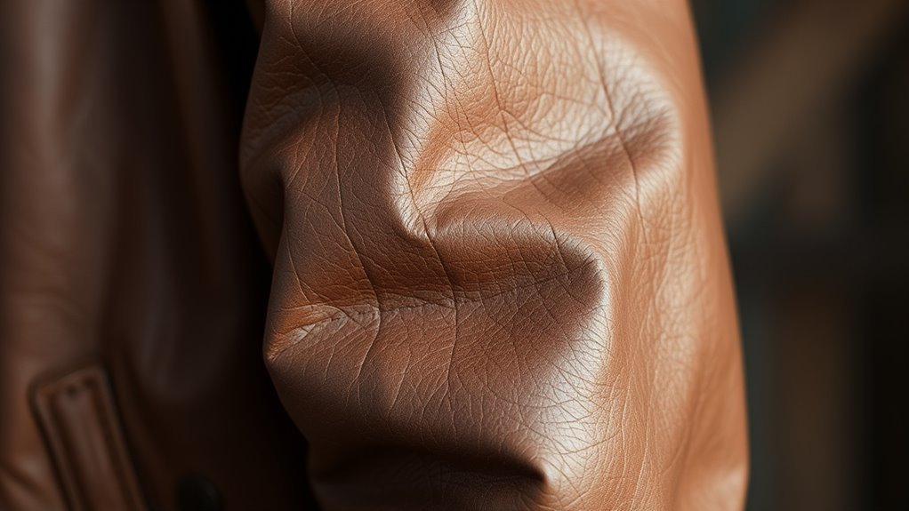 natural leather imperfections reveal authenticity