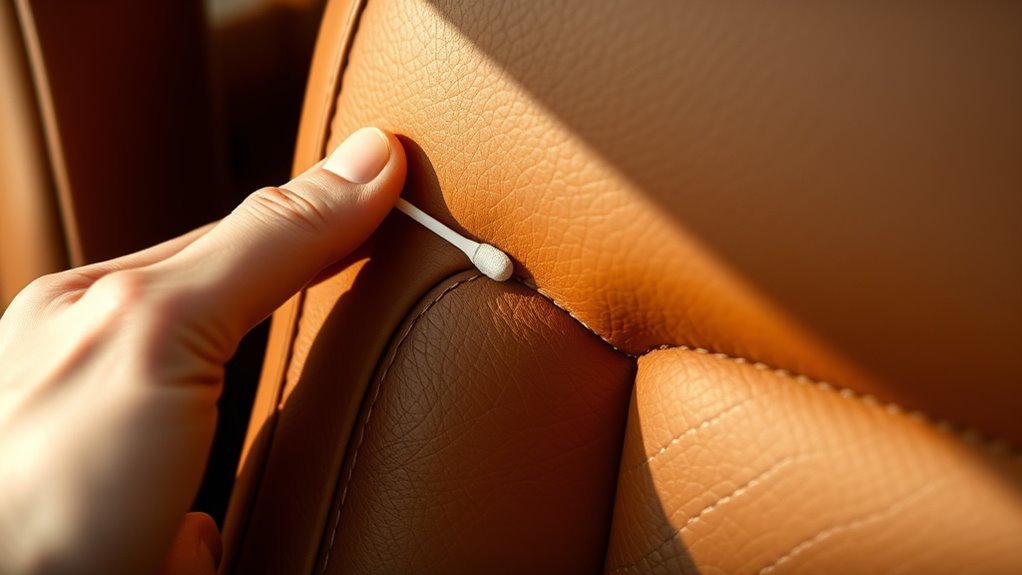 perform a cautious spot test