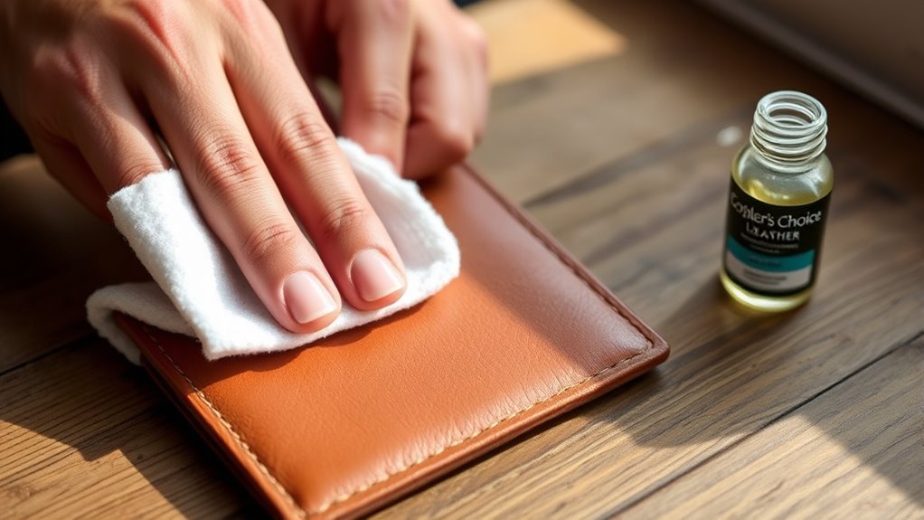 prepare and clean leather