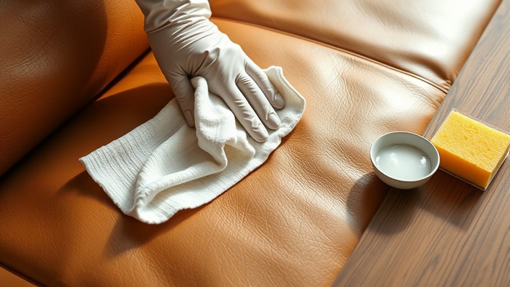 prepare leather for dyeing