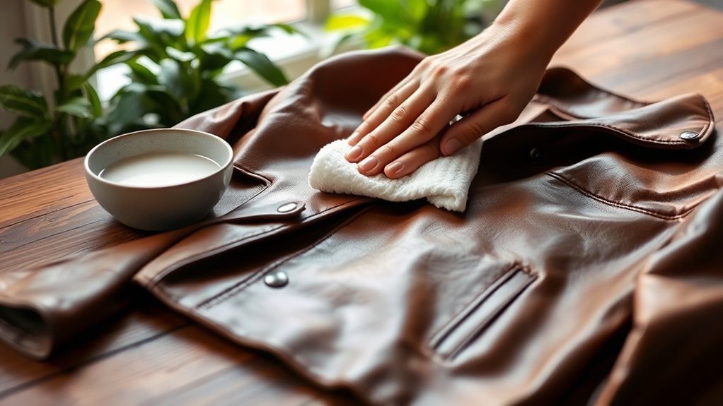 prepare leather surface carefully