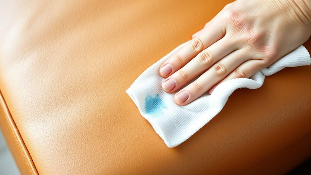 prepare leather with gentle test