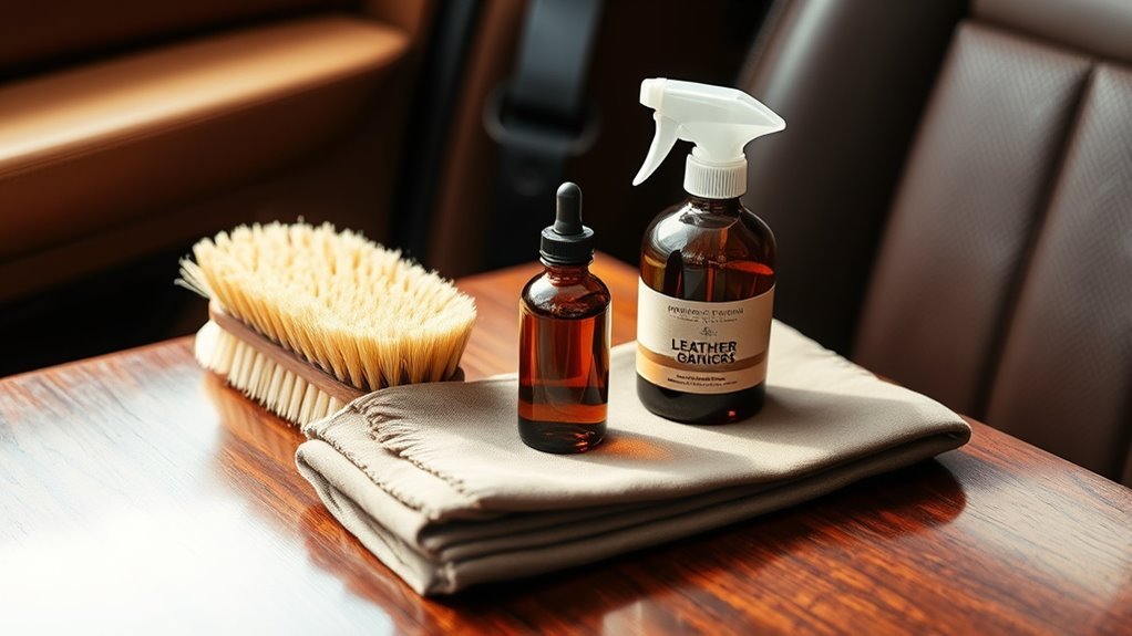 proper leather cleaning supplies