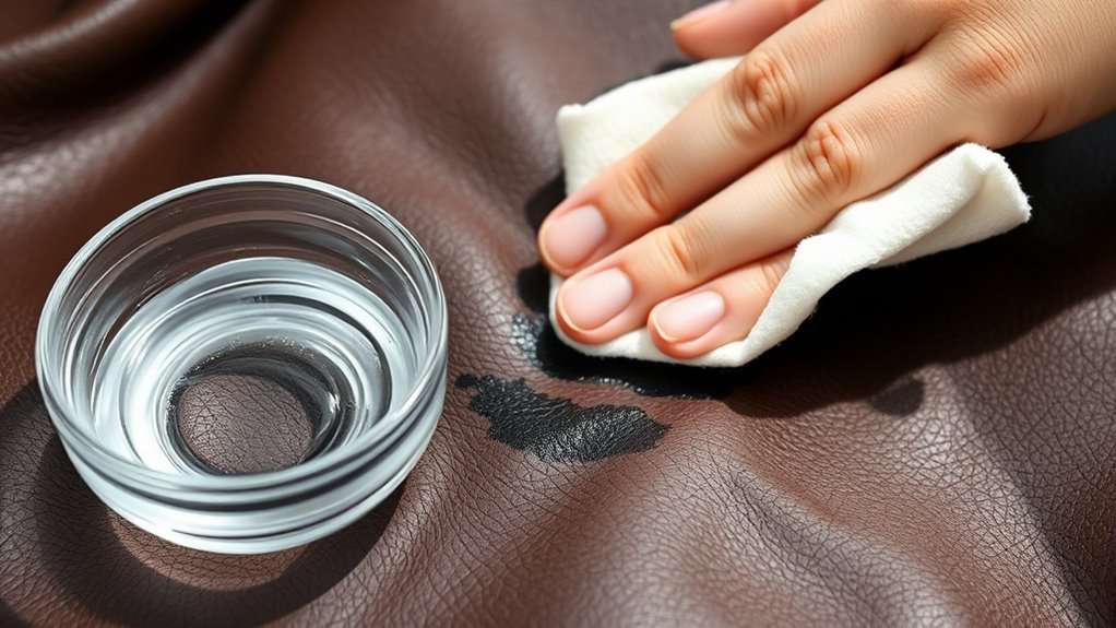 remove ink from fake leather
