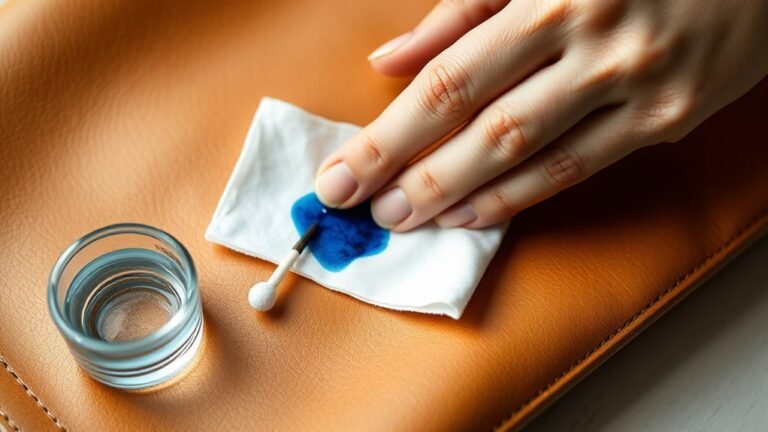 remove ink from leather