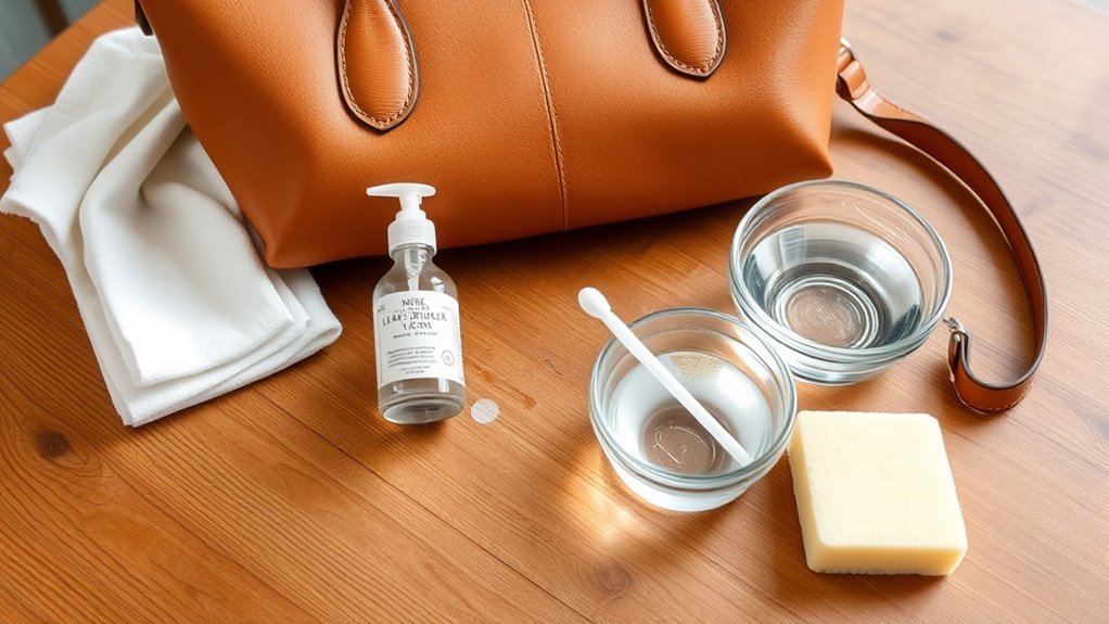 remove ink from leather