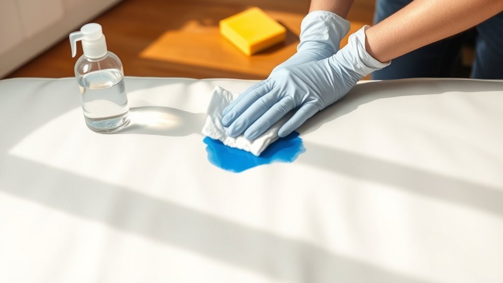 remove ink from white leather