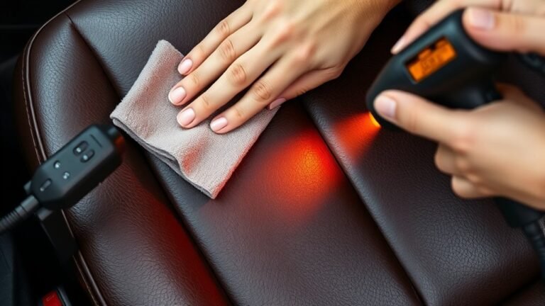 remove leather seat creases