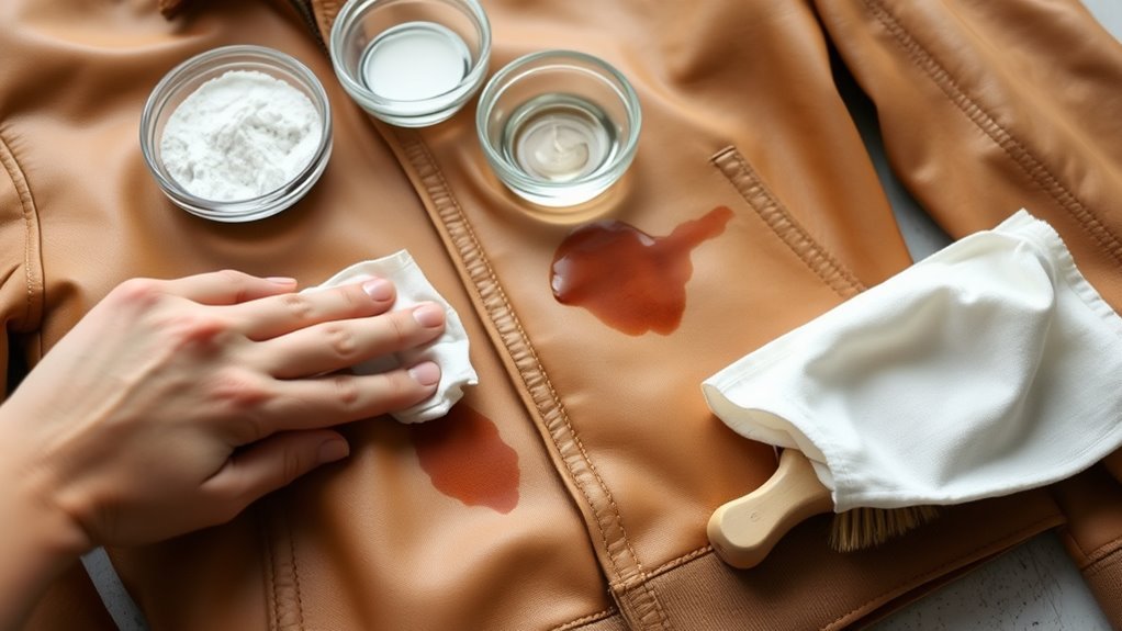 remove oil from leather