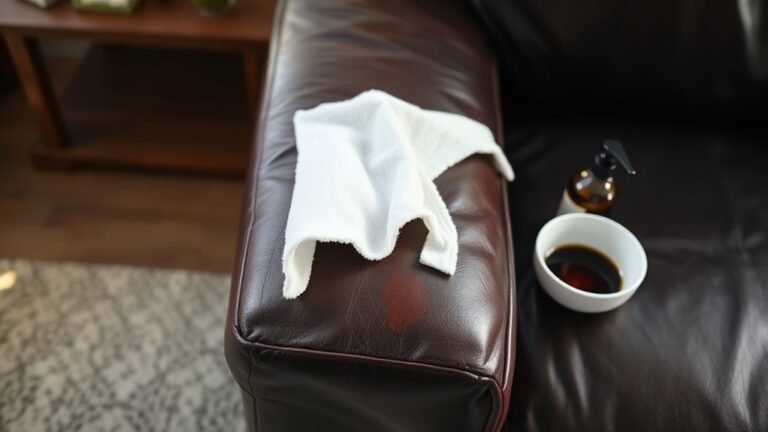 remove oil stains from leather