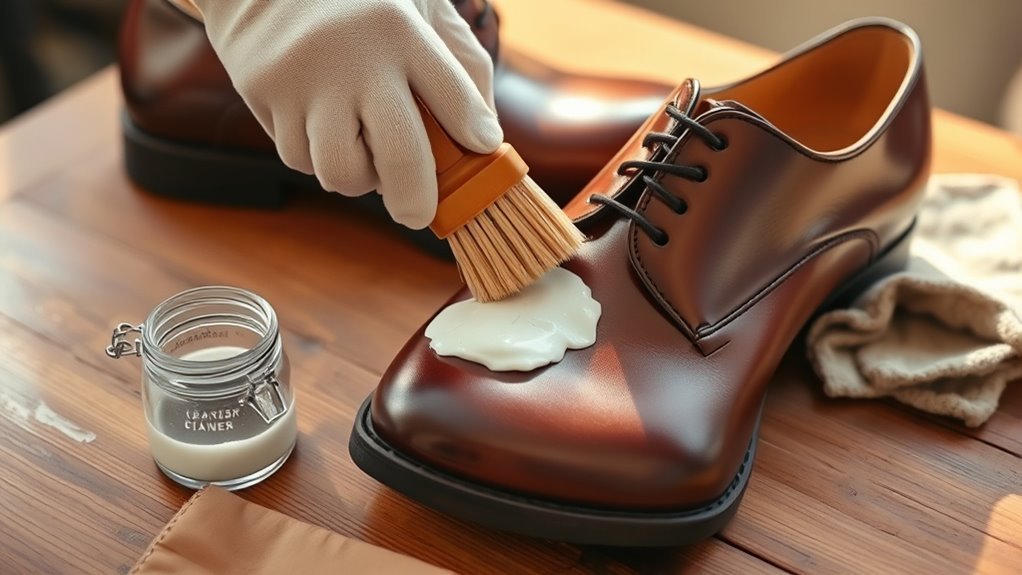 remove paint from leather