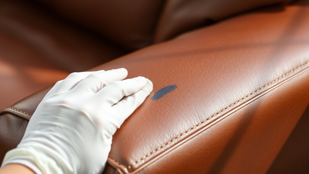 remove pen marks from leather