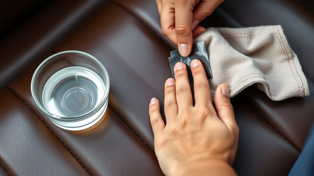 remove sticker residue carefully