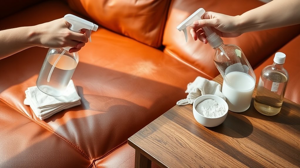 remove urine odor from leather