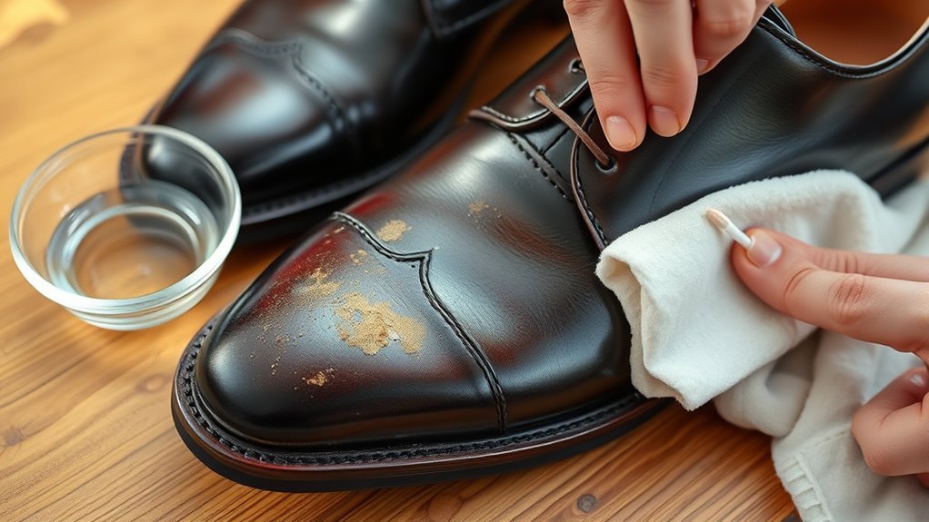 removing paint from leather
