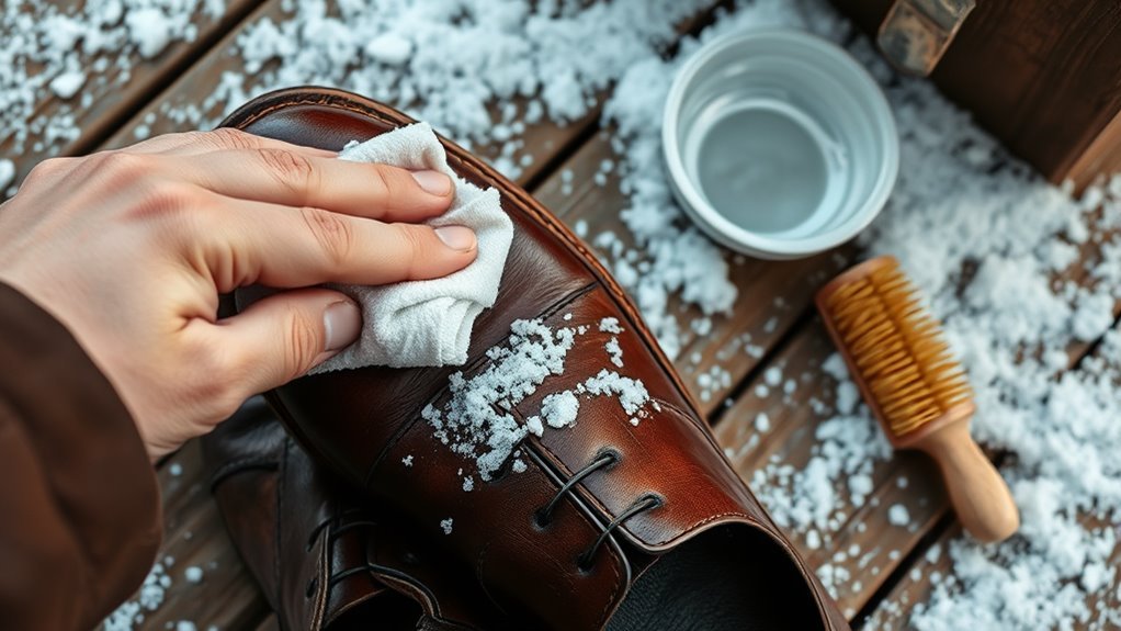 rinse wipe neutralize dry