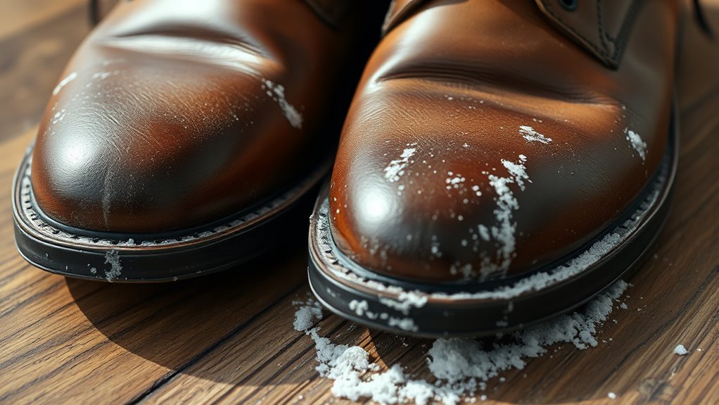 salt residue damages leather