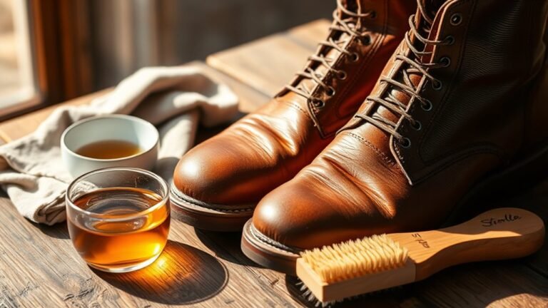 shine leather boots naturally